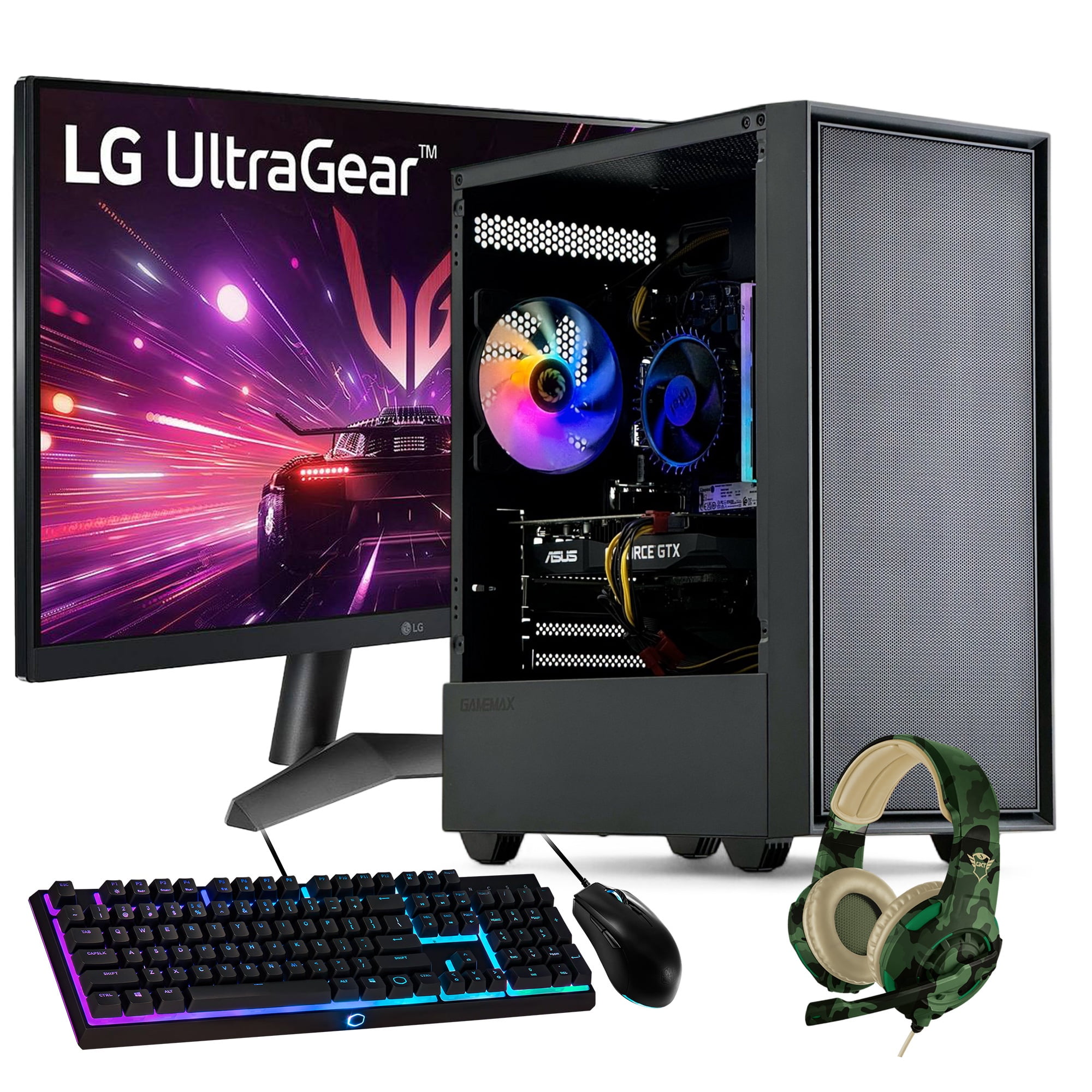 Hyperpc.cl - Pc Gamer + Monitor 24 + Perif: Amd Ryzen 5 8400 16gb 1tb Gtx 1650