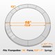 thumbnail image 2 of Almohadilla para trampolín Exacme 490 cm impermeable gris, 2 of 8