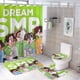 thumbnail image 1 of Dream SMP-theme 4-Piece Shower Curtain Set with Rugs, Waterproof Bathroom Decor Set Includes Bath Mat, U-Shaped Rug, Toilet Lid Cover and Curtain with Hooks, 1 of 6