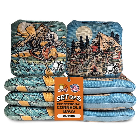 Cornhole365 Set de 8 bolsas profesionales Stick & Slide para cornhole