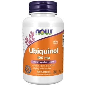 Suplemento Now Foods Ubiquinol 100 Mg 120 Cápsulas Blandas