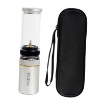 Magideal - Linterna De Gas, Lámpara De Tanque De Gas Para Exteriores, Luz Para Tienda De Campaña, Luz Portátil A Prueba De Viento Para Acampar, Lámpara De Gas Pa Gris-Plata