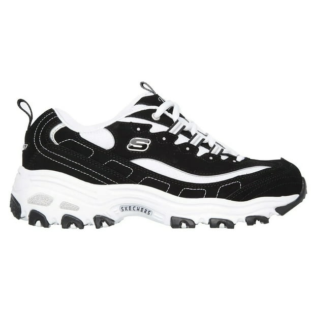 Zapatilla Mujer D lites Play On Negro Blanco Skechers