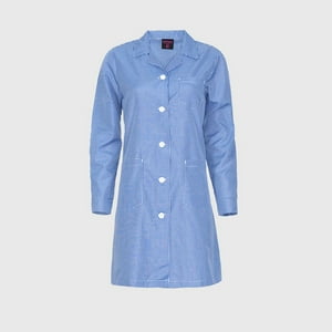 Kotting - Delantal Cuadrille Azul Azul Marino 38