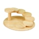 thumbnail image 3 of Tablero De Exhibición De Alimentos De Madera Estante Decorativo Plato De Bocadillos Para Navidad Y Fiesta En El Hogar Redondo, 3 of 5