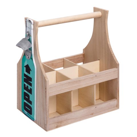 Vgo - Porta Botellas 28X17X29 Cm Madera