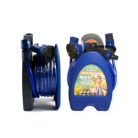 Click Ventas - Kit De Riego Lavado Manguera Con Soporte Y Pistola 10 Metros