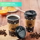 thumbnail image 3 of Vasos de café desechables Jolly Party de 16 onzas con tapas y fundas, 100 unidades, 3 of 7