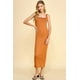 thumbnail image 1 of Vestido Largo de Tirantes con Cuello Cuadrado, 1 of 4