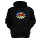 thumbnail image 1 of Polerón Canguro Logo Pow Negro Talla Xs Unisex, 1 of 3