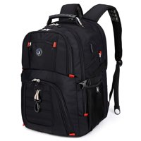 Mochila De Viaje Para Portátil Shrradoo Extra Large 52L 17"" Negra