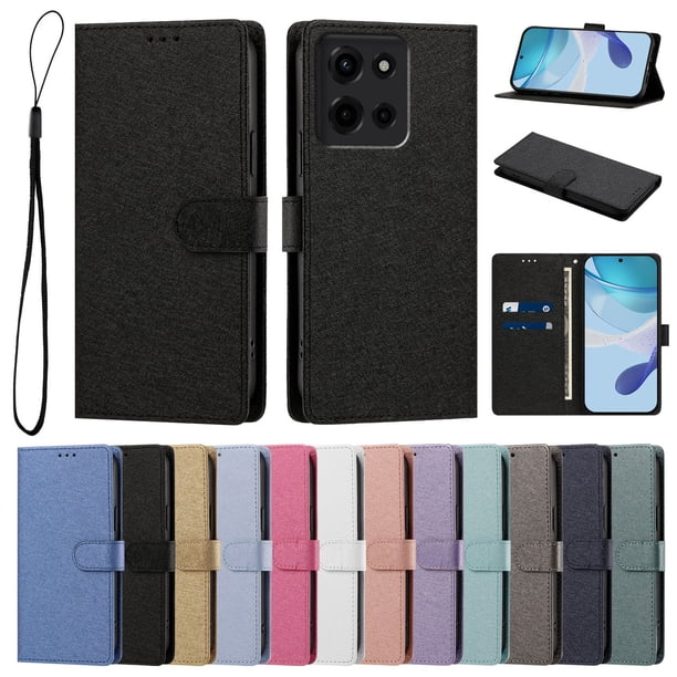 Cartera Funda para Motorola Moto G 2025 5G Carga Inalámbrica, Negro