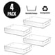 thumbnail image 4 of Contenedores de almacenamiento ShelfShaper, grandes, de plástico transparente, 12,8 x 9,7 x 3,5 pulgadas, 4 of 7