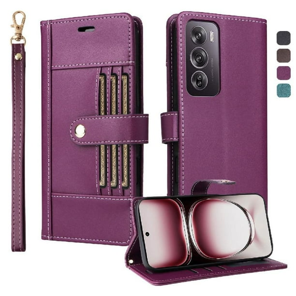 FOXDOCK Funda tipo Cartera para Realme 13 Pro 5G – Cubierta de Cuero PU con Múltiples Ranuras, Bolsillo para Efectivo y Correa de Muñeca