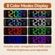thumbnail image 3 of Reloj de pared YISILE de 16" con RGB, alarma dual y control por voz, 3 of 6