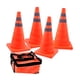 thumbnail image 4 of 4 conos de estacionamiento reflectantes plegables de 45 cm para carretera, conos de advertencia versátiles para emergencias en la carretera durante la, 4 of 5