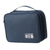 Bothyi - Organizador De Accesorios Electrónicos Organizador De Cables De Carga Para Cables Camping Azul Marino
