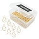 thumbnail image 1 of sujetapapeles DEEDYGO Gold Teardrop de acero inoxidable, 250 unidades, 1 of 6