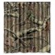 thumbnail image 1 of Cortina de ducha con diseño de árbol de camuflaje, juego de cortinas de baño con ganchos, tamaño 66 x 72 pulgadas, 1 of 3