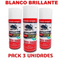 Toro Negro - Pintura En Spray Pack 3 Unidades Color Blanco Brillante