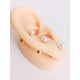 thumbnail image 3 of Pack De Aros Piercing Perlas Seguridad Chapadas En Oro 18k, 3 of 5