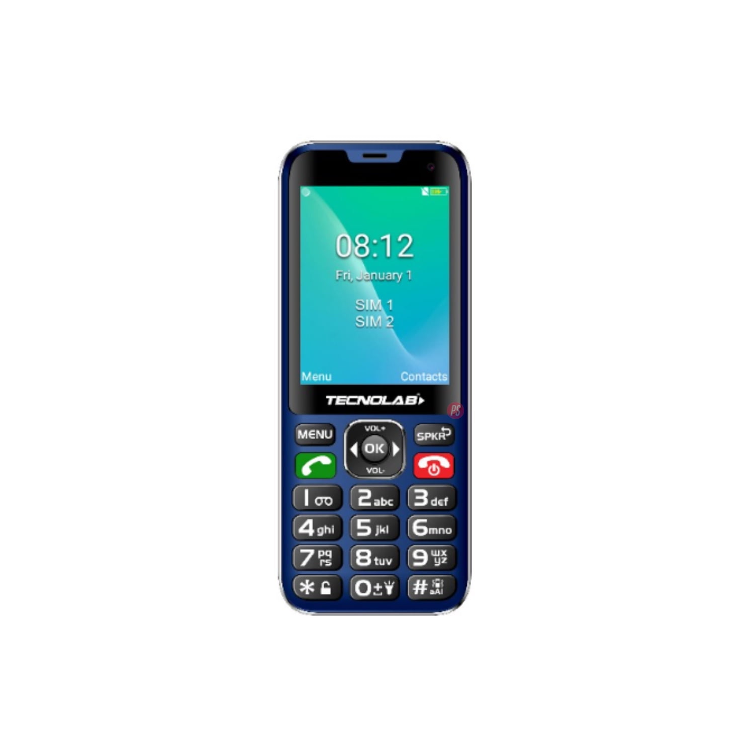 Tecnolab - Celular Senior 4g Dual Sim Color Azul - Ps