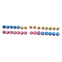 Magideal - 30 Bolas De Bingo De 1 A 30 Números, Accesorios De Repuesto Duraderos, Bolas Portátiles, Bolas De Noche, Mercado De Entretenimiento Familiar