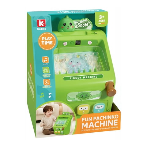 Fliperex - Juguete Pinball Infantil Dinosaurio Verde Kawaii Arcade Mini Verde