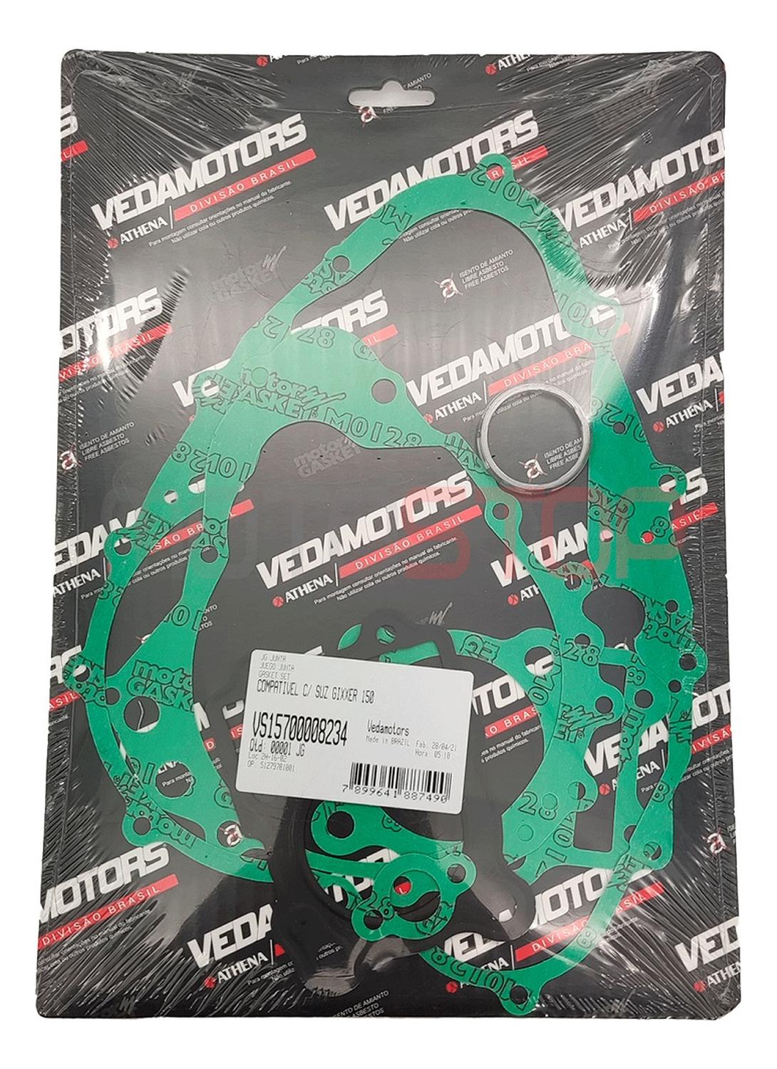 Genérico - Kit De Empaquetaduras Moto Suzuki Intruder 150 Completo Negro