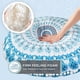 thumbnail image 3 of Juego de almohadas de suelo Codi Meditation Round Large Aqua (paquete de 2), 3 of 9