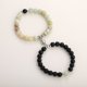 thumbnail image 1 of Heart Matching Couple Bracelets - Natural Stone Beads Yoga Bracelet for Romantic Lovers - Perfect Valentine's Day Gift, 1 of 5