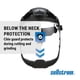 thumbnail image 5 of Protector facial Sellstrom DP4 ligero con protector de barbilla de alto impacto, 5 of 9