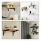 thumbnail image 3 of 2 Pcs Bisagras Escuadra Soporte Estante Repisa Plegable 40cm negro, 3 of 6