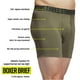 thumbnail image 3 of Calzoncillos tipo bóxer adidas de algodón elástico para hombre, paquete de 4, 3 of 3