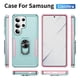 thumbnail image 3 of Para Samsung Galaxy S26 Ultra 5G Funda con Soporte de Anillo Metálico de Rotación de 360° [Soporte Magnético para Auto] a Prueba de Golpes Resistente Protección de Cuerpo Completo de Alta, 3 of 9