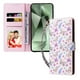 thumbnail image 3 of FOXDOCK Funda Tipo Cartera Floral para iPhone 17 ,Funda con Tapa de Cuero PU, Protección Antigolpes con Ranuras para Tarjetas y Soporte, 3 of 5