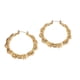 thumbnail image 1 of Aretes de Aro de Bambú Chapados en Oro de 14K para Mujer, Aretes de Aro Grandes de 5 Cm Redondos/corazón, Joyería Llamativa de Hip Hop para Fiesta, Uso Diario, 1 of 8
