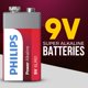 thumbnail image 2 of Pila Philips 9V Power Alcalina, paquete de 2, 2 of 7