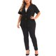 thumbnail image 2 of Agnes Orinda Blazers de Mujer Tallas Grandes Casual de Manga Corta con Solapa Muesca Chaqueta de Traje para el Trabajo 3X Negro, 2 of 7