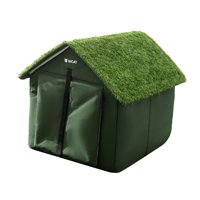 Ioensy - Casa Para Gatos Al Aire Libre, Cama Para Gatos, Refugio Para Gatos Salvajes A Prueba De Sol Para Porche, Granero S