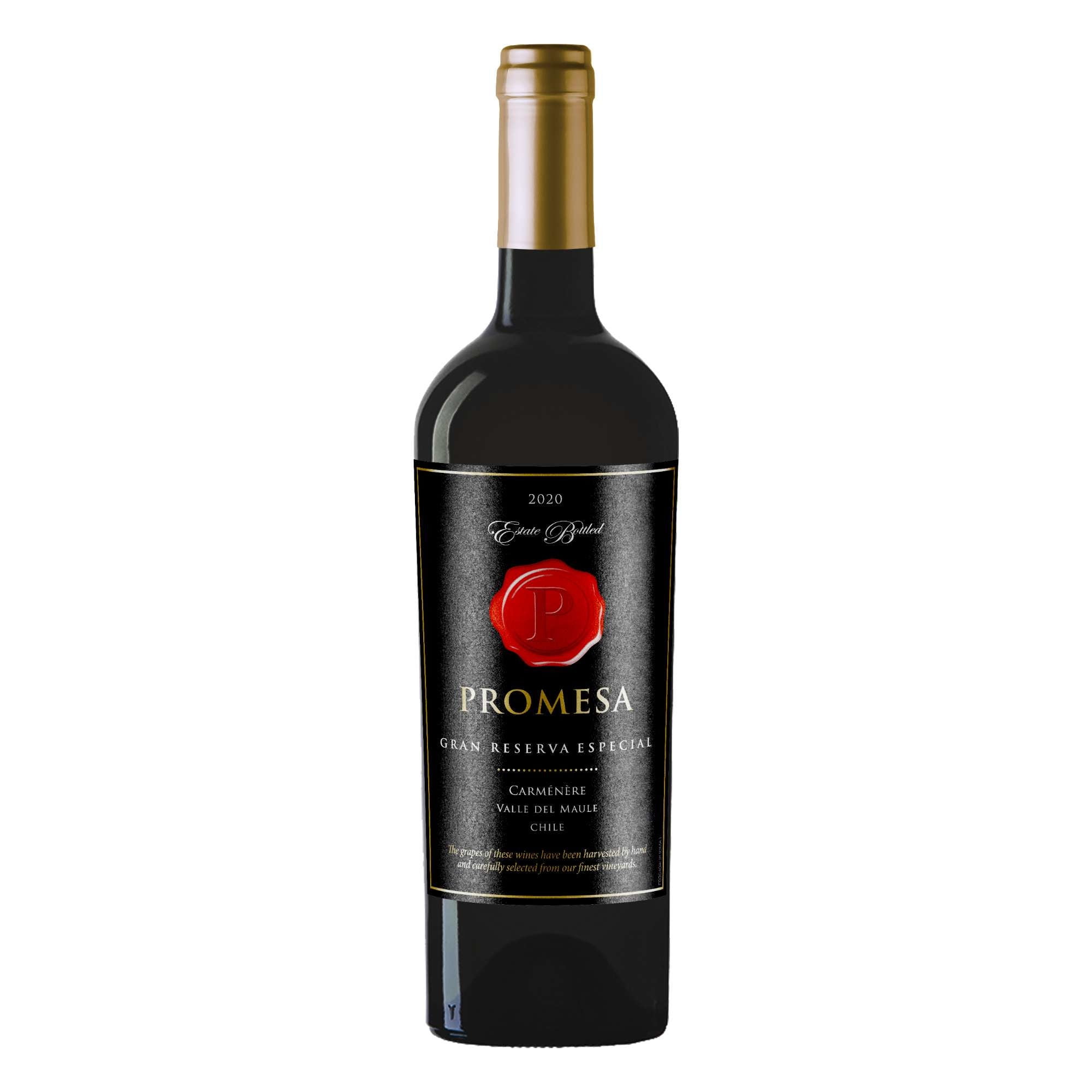 Vino Tinto Carmenere Gran Reserva Especial 14° Botella 750 ml Promesa