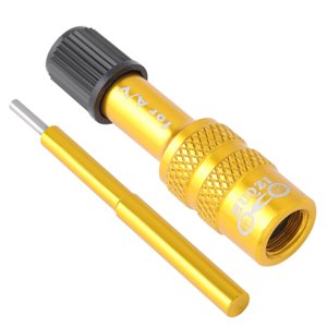 Ioensy - Adaptador De Válvula Schrader De Horquilla De Bicicleta Para Piezas De Ciclismo De Bicicleta De Montaña De Oro