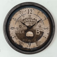 Genérico - Reloj De Pared 47.7X24X49.5 Cm, Elemental, Café