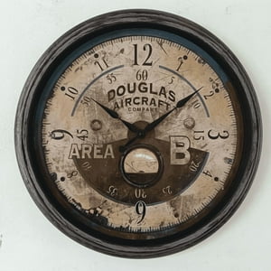Genérico - Reloj De Pared 47.7X24X49.5 Cm, Elemental, Café