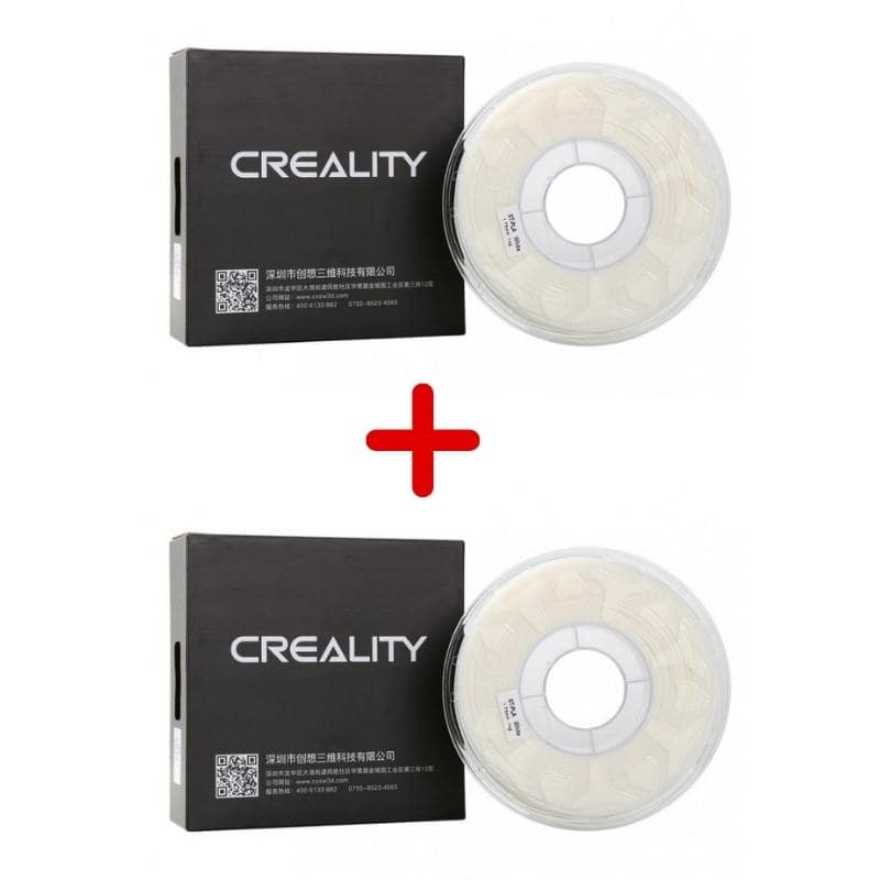 Creality - Pack 2 X Filamento 3D Pla Blanco 1Kg | Filamentos