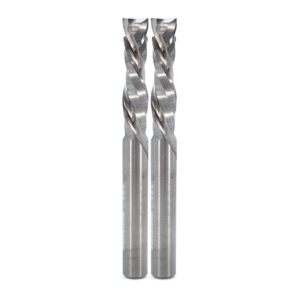 Broca fresadora Whiteside UD2102 cortada en espiral arriba/abajo de 6 mm (paquete de 2)