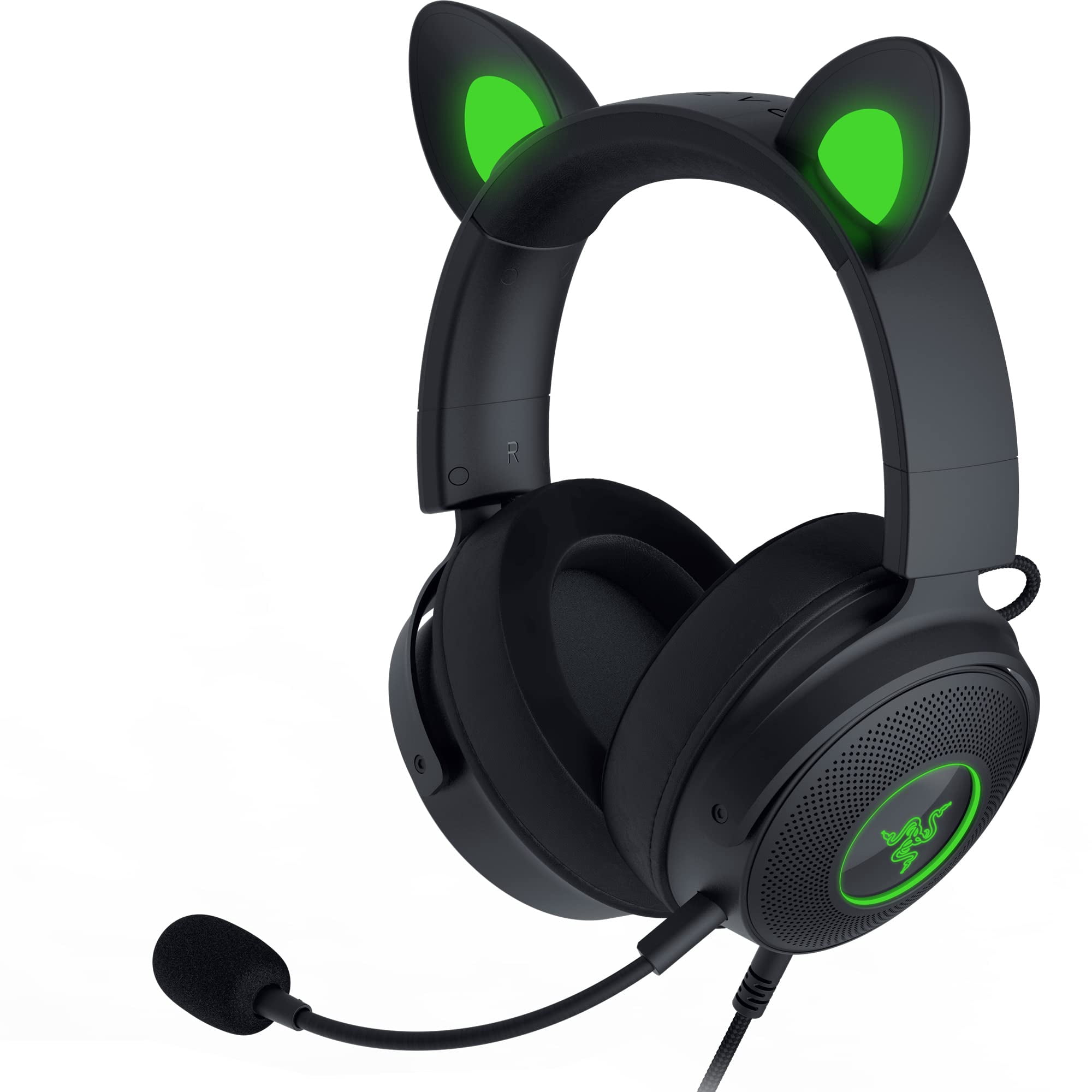 Auriculares Razer Kraken Kitty V2 Pro Con Cable Rgb Y Sonido 7.1