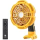 thumbnail image 1 of Ventilador Portátil para Tienda de Campaña para Dewalt 20V Batería de Iones de Litio con Luz LED de 9W Ventilador para Obra, 1 of 8