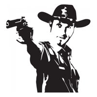 Rienda Libre Graphics - Decomural Rick Grimes Portrait The Walking Dead Ws-34207