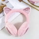 thumbnail image 5 of Orejeras de gato cálidas de invierno para mujer, lindas orejeras de gato, diadema de piel sintética para exteriores, 5 of 5